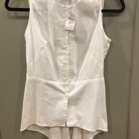 NWT Neiman Marcus Sleeveless Peplum Top - XSmall - Picture 2 of 5